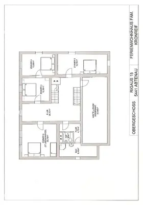 Grundriss der Unterkunft Ferienhaus Eckstoa