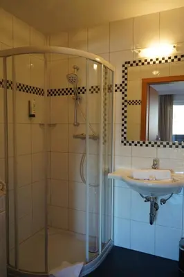 Ein Badezimmer in der Unterkunft Ferienhaus Bucheggerhof