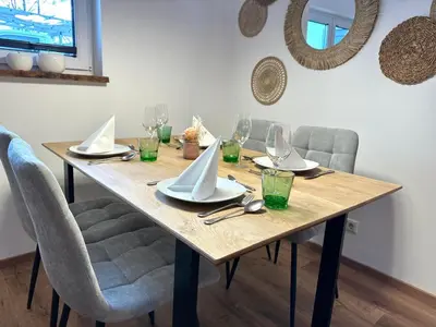 Ein Sitzbereich in der Unterkunft AlpLoft Apartment Top1