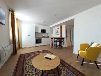 Küche/Küchenzeile in der Unterkunft mg4 Apartments
