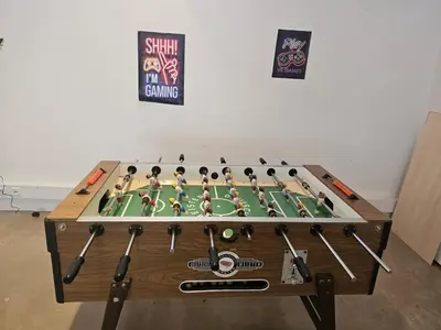 Eine Spielezimmer in der Unterkunft Seeparadies