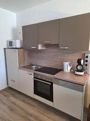 Küche/Küchenzeile in der Unterkunft Ferienwohnung Mentenwirt Alp Lungau