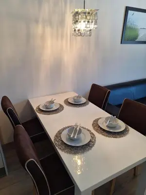 Ein Sitzbereich in der Unterkunft Ferienwohnung Mentenwirt Alp Lungau