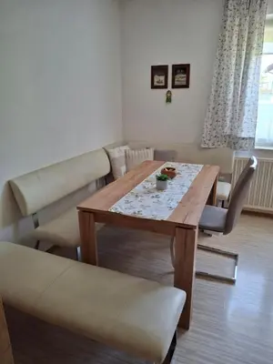 Ein Sitzbereich in der Unterkunft Maria's Ferienwohnung