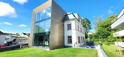 Das Gebäude in dem sich die Ferienwohnung befindet