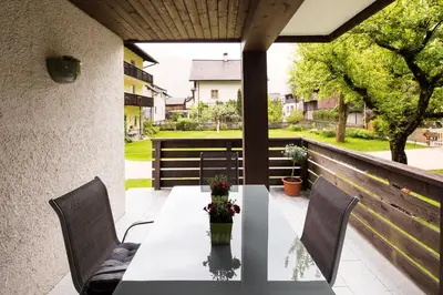Ein Balkon oder eine Terrasse in der Unterkunft W & S Executive Apartments - Hallstatt I