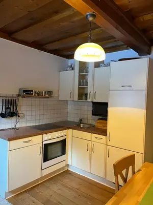 Küche/Küchenzeile in der Unterkunft Ferienwohnung Gaiswinkler