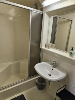 Ein Badezimmer in der Unterkunft Ferienwohnung Mitterdiel