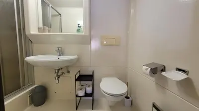 Ein Badezimmer in der Unterkunft Ferienwohnung Mitterdiel