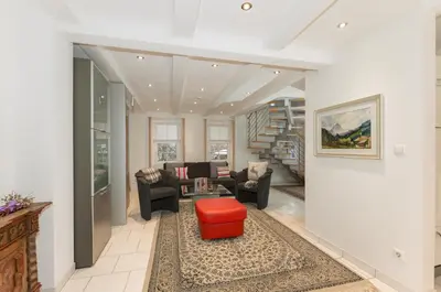 Ein Sitzbereich in der Unterkunft Appartements Knappenhaus by Schladming-Appartements