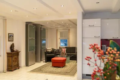 Ein Sitzbereich in der Unterkunft Appartements Knappenhaus by Schladming-Appartements
