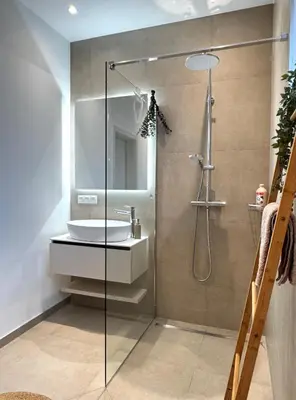 Ein Badezimmer in der Unterkunft Stylisches Design-Apartment
