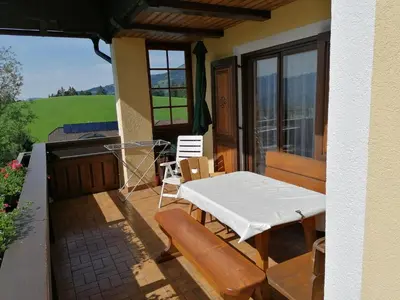 Ein Balkon oder eine Terrasse in der Unterkunft Davidgut