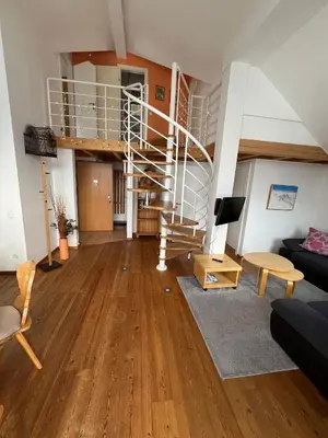 Ein Sitzbereich in der Unterkunft Fewo-Obertauern Maisonette