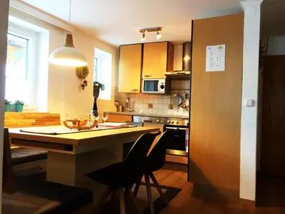 Küche/Küchenzeile in der Unterkunft Apartment Flasch