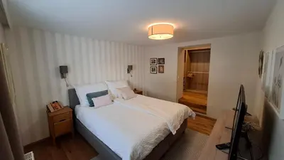 Ein Bett oder Betten in einem Zimmer der Unterkunft Apartment Flasch
