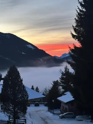 Naturlandschaft in der Nähe des Chalets