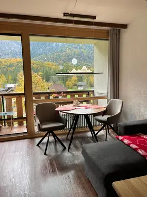 Ein Sitzbereich in der Unterkunft Apartment Elisabeth