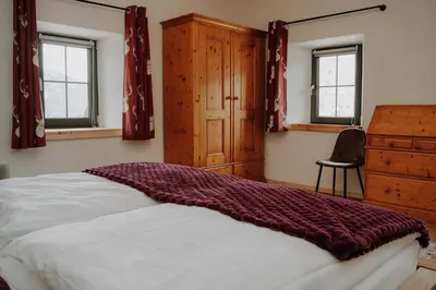 Ein Bett oder Betten in einem Zimmer der Unterkunft Steinstadl