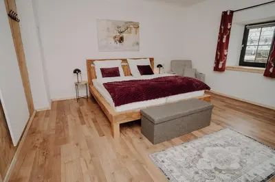 Ein Bett oder Betten in einem Zimmer der Unterkunft Steinstadl