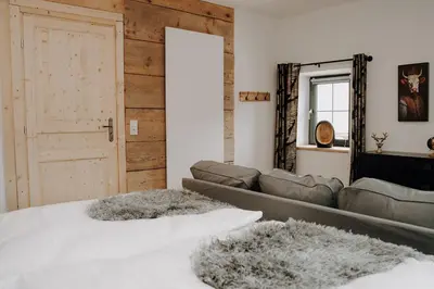 Ein Bett oder Betten in einem Zimmer der Unterkunft Steinstadl