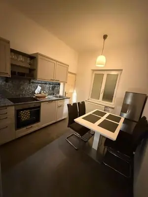 Küche/Küchenzeile in der Unterkunft Ferienwohnung Bischofshofen