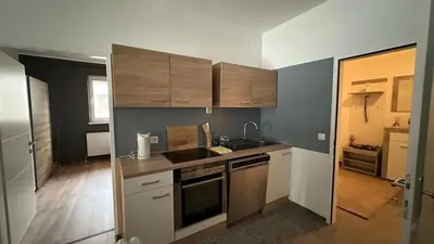 Küche/Küchenzeile in der Unterkunft Ferienwohnung Casa Amedea