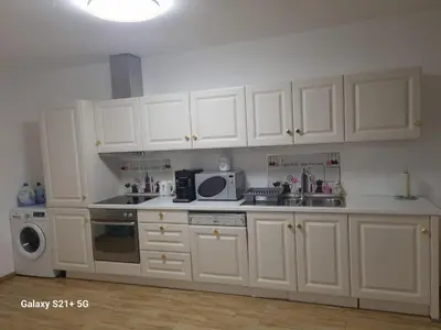 Küche/Küchenzeile in der Unterkunft Ferienwohnung Maitschern