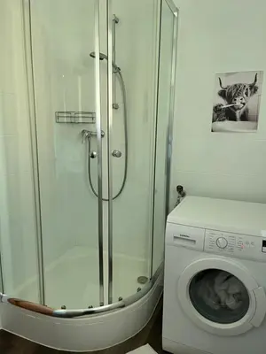 Ein Badezimmer in der Unterkunft Ferienwohnungen Berger im ersten Stock