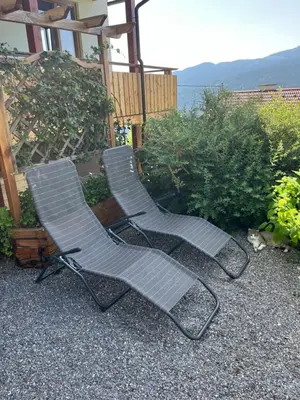 Ein allgemeiner Bergblick oder ein Berglick von der Ferienwohnung aus