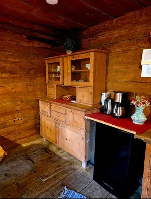 Küche/Küchenzeile in der Unterkunft Augihütte
