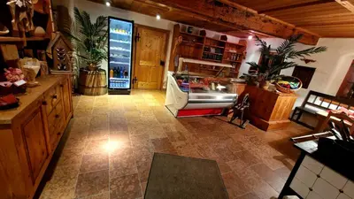 Küche/Küchenzeile in der Unterkunft FLICHTLHOF Hütte