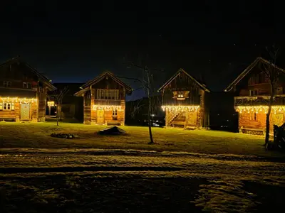 Das Gebäude in dem sich das Chalet befindet