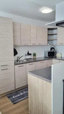 Küche/Küchenzeile in der Unterkunft apartment77