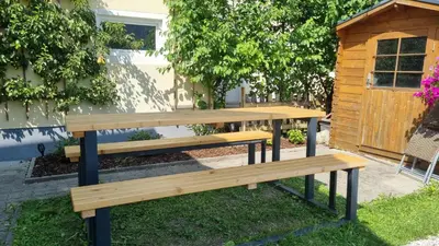 Ein Garten an der Unterkunft apartment77