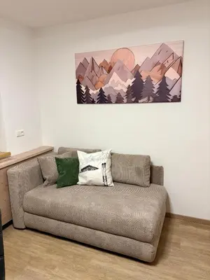 Ein Sitzbereich in der Unterkunft Apartment Lydia