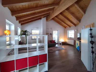 Ein Bett oder Betten in einem Zimmer der Unterkunft Ferienwohnung Schörghofer