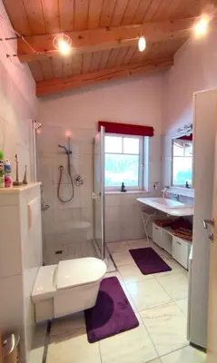 Ein Badezimmer in der Unterkunft Ferienwohnung Schörghofer