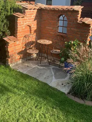 Ein Garten an der Unterkunft Ferienwohnungen Schwalbennest