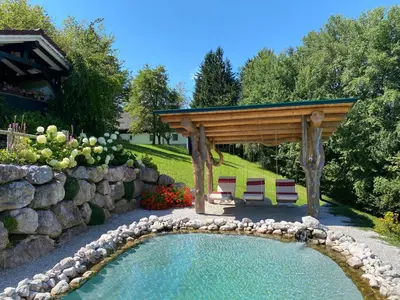 Ein Garten an der Unterkunft Appartementhaus Parzer