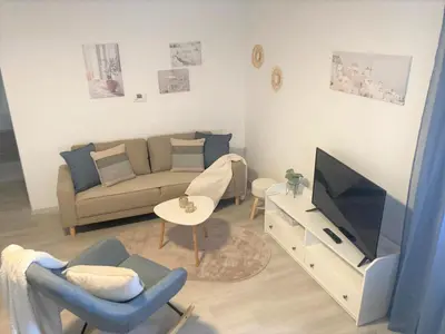 TV/Unterhaltungsangebot in der Unterkunft Ferienwohnung im Zentrum mit Parkplatz