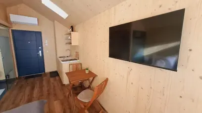 TV/Unterhaltungsangebot in der Unterkunft Tiny House