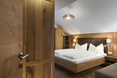 Ein Bett oder Betten in einem Zimmer der Unterkunft Das Stoffngut