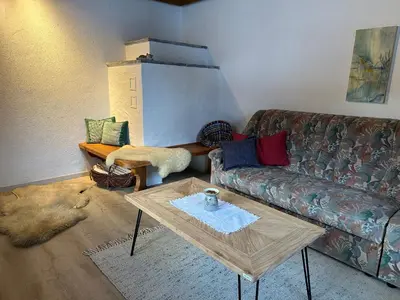 Ein Sitzbereich in der Unterkunft Haus Elisabeth