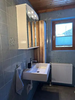 Ein Badezimmer in der Unterkunft Haus Elisabeth