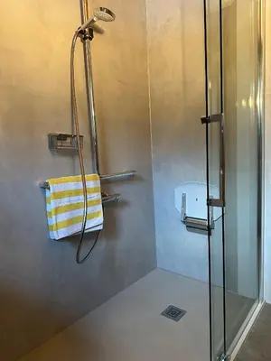 Ein Badezimmer in der Unterkunft Haus Elisabeth