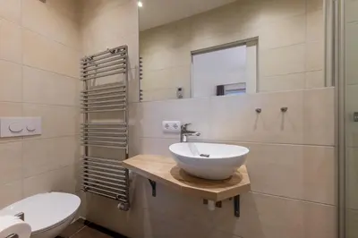 Ein Badezimmer in der Unterkunft Appartementhaus Falke und Adler