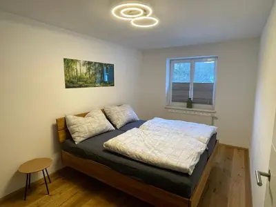 Ein Bett oder Betten in einem Zimmer der Unterkunft Traunrauschen