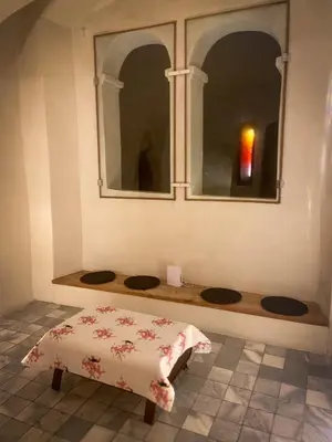 Ein Bett oder Betten in einem Zimmer der Unterkunft Das Schlössl