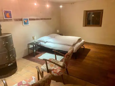 Ein Bett oder Betten in einem Zimmer der Unterkunft Das Schlössl